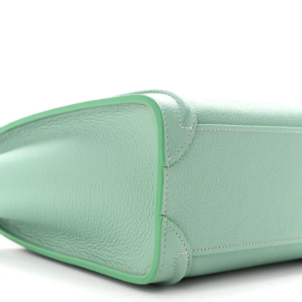 Lushentic Quality Bags - Nano Luggage Bag in Ice Mint Leather - Image 4