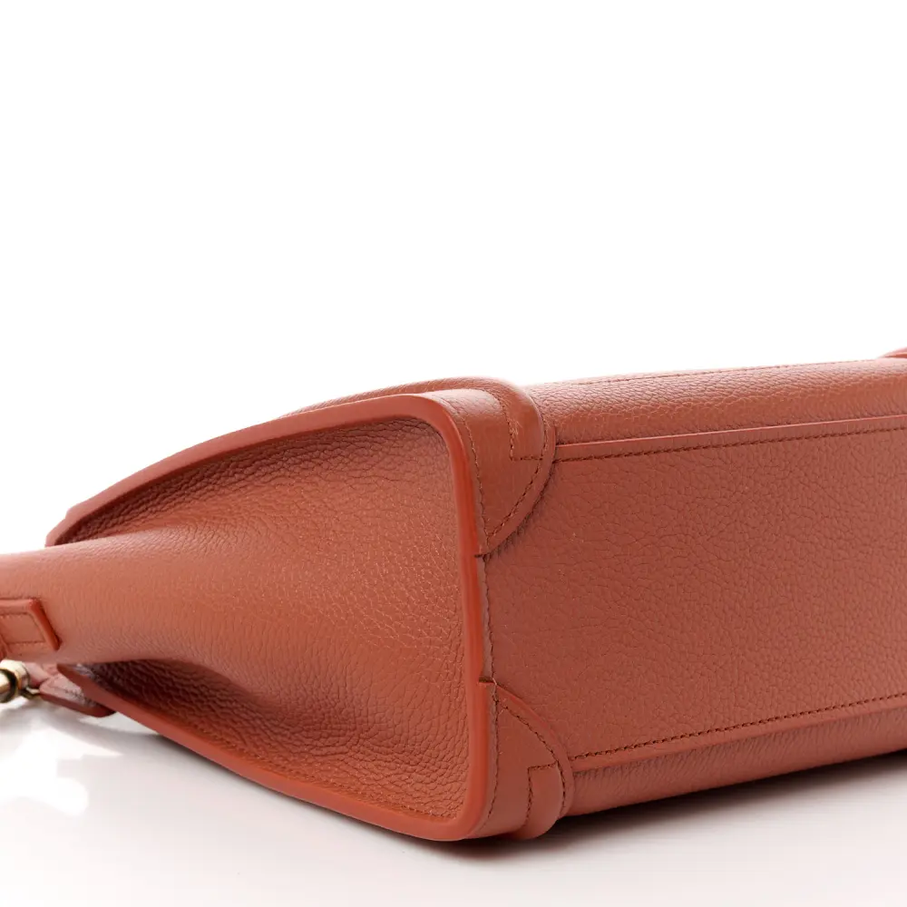 Lushentic Grade Bags: Nano Luggage Bag in Lychee Drummed Calfskin - Image 4