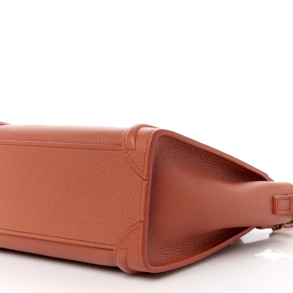 Lushentic Grade Bags: Nano Luggage Bag in Lychee Drummed Calfskin - Image 5