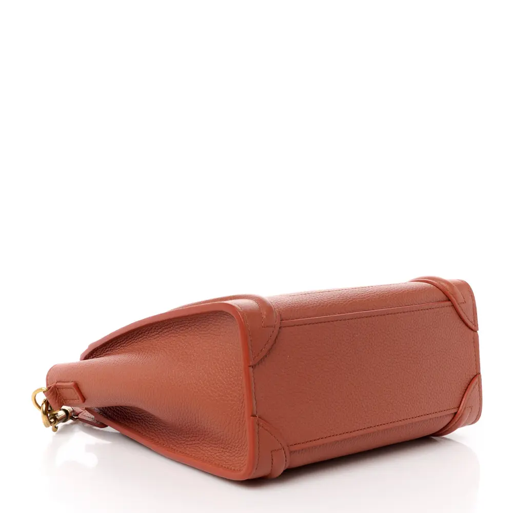 Lushentic Grade Bags: Nano Luggage Bag in Lychee Drummed Calfskin - Image 6