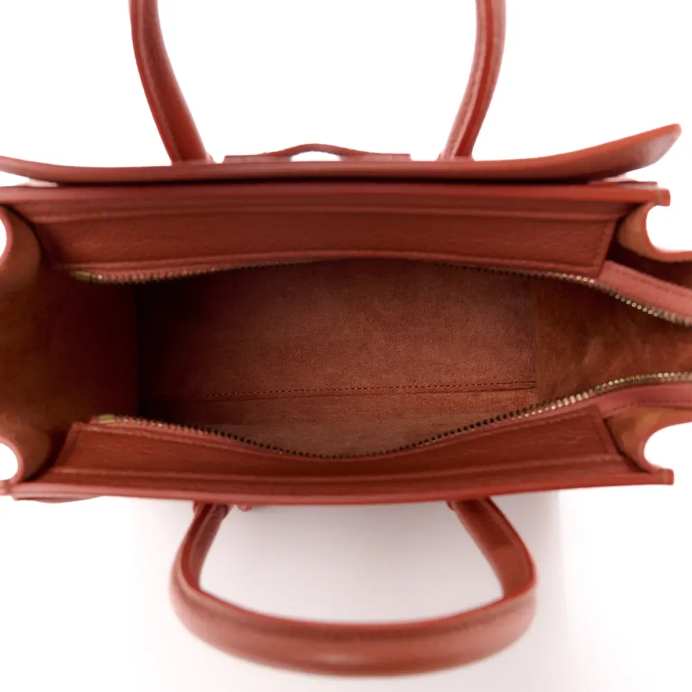 Lushentic Grade Bags: Nano Luggage Bag in Lychee Drummed Calfskin - Image 7