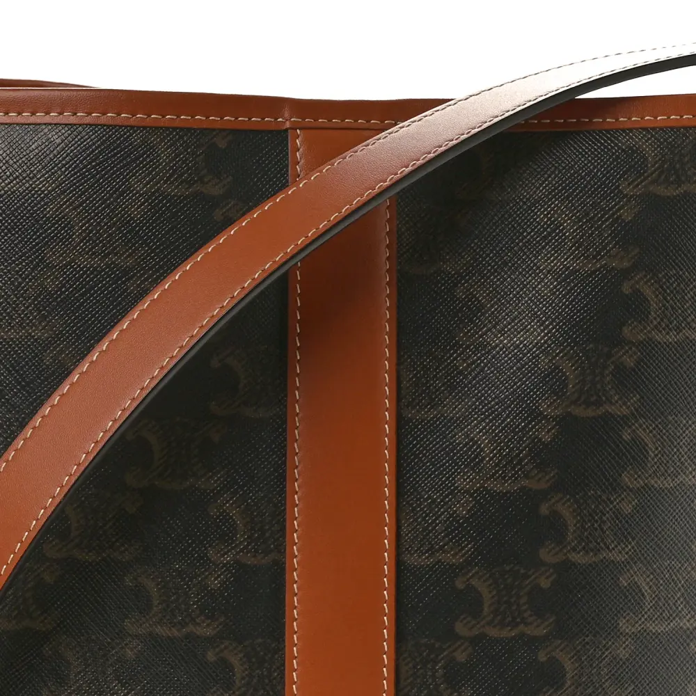 Lushentic Replica Small Bucket Bag in Tan Triomphe Canvas - Image 7