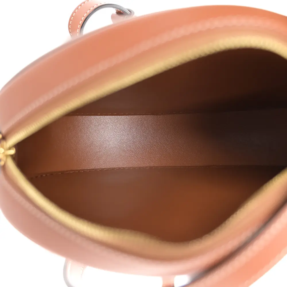 Lushentic Small Triomphe Oval Purse in Tan Smooth Calfskin Leather - Image 6