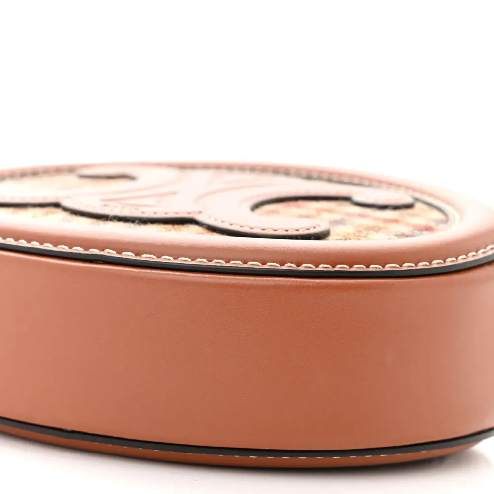 Lushentic Quality Bags: Small Triomphe Oval Purse in Tan Leather - Image 5
