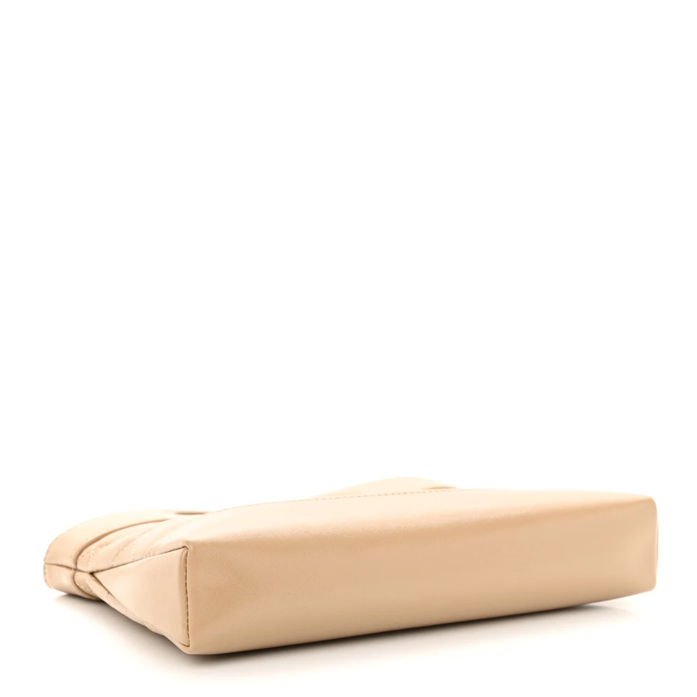 Lushentic Chanel 31 Shopping Bag Nano Beige Quilted Shiny Crumpled Calfskin Leather Gold Hardware - Image 6