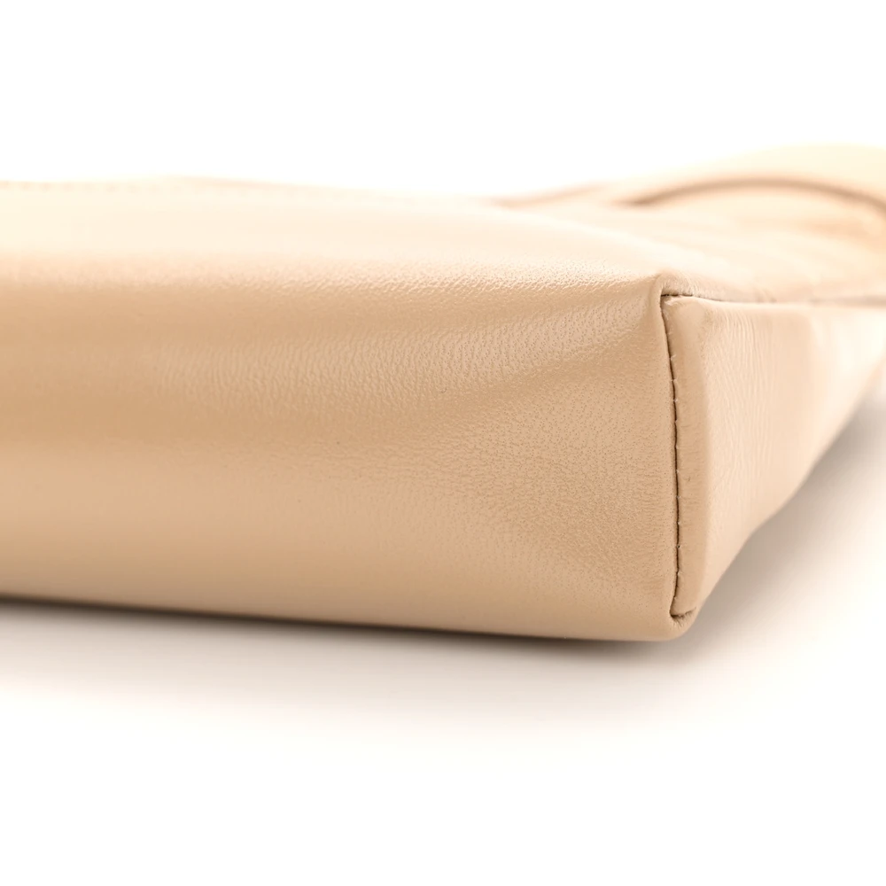 Lushentic Chanel 31 Shopping Bag Nano Beige Quilted Shiny Crumpled Calfskin Leather Gold Hardware - Image 5