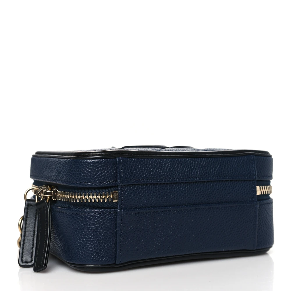 Lushentic Grade Bags CC Filigree Vanity Case Small Navy & Black - Image 6