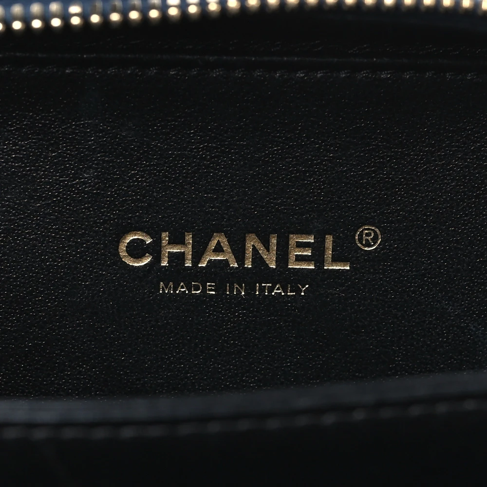 Lushentic Grade Bags CC Filigree Vanity Case Small Navy & Black - Image 2