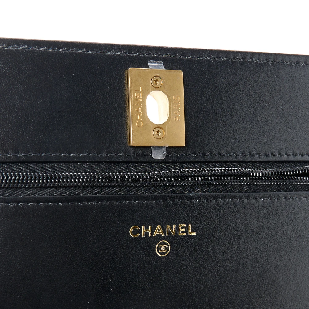 Lushentic Grade Replica CC Wallet on Chain WOC - Navy Pearly Elegance - Image 2