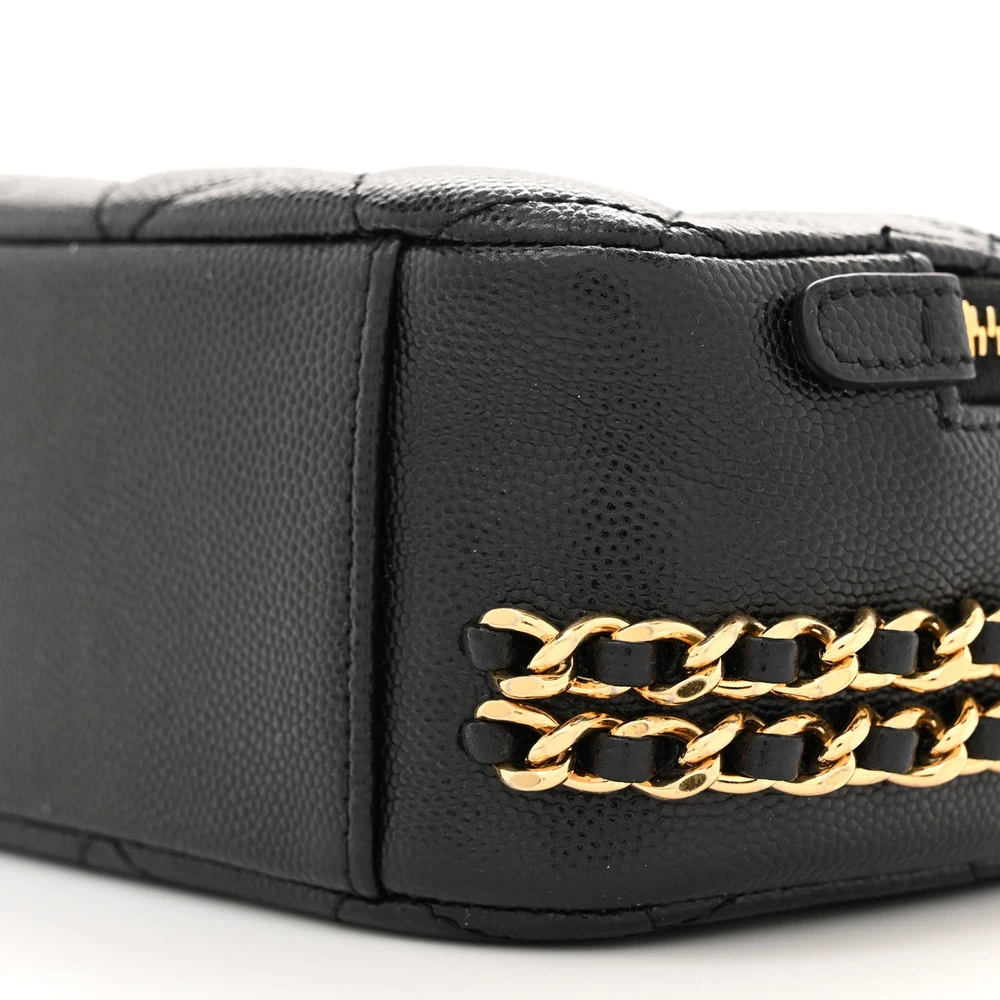 Lushentic Quality Bags CC Mini Black Quilted Caviar Leather - Image 5
