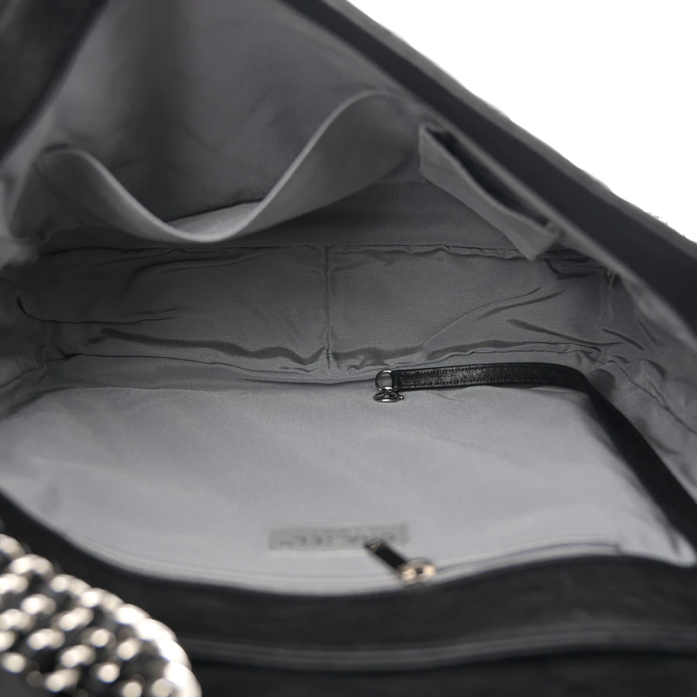 Lushentic Reviews: Chain Around Flap Maxi Black Quilted Leather Bag - Image 7