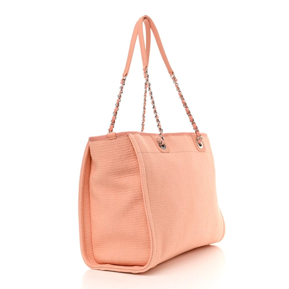 Lushentic Bag Deauville Tote Small - Light Orange & Silver Hardware - Image 3