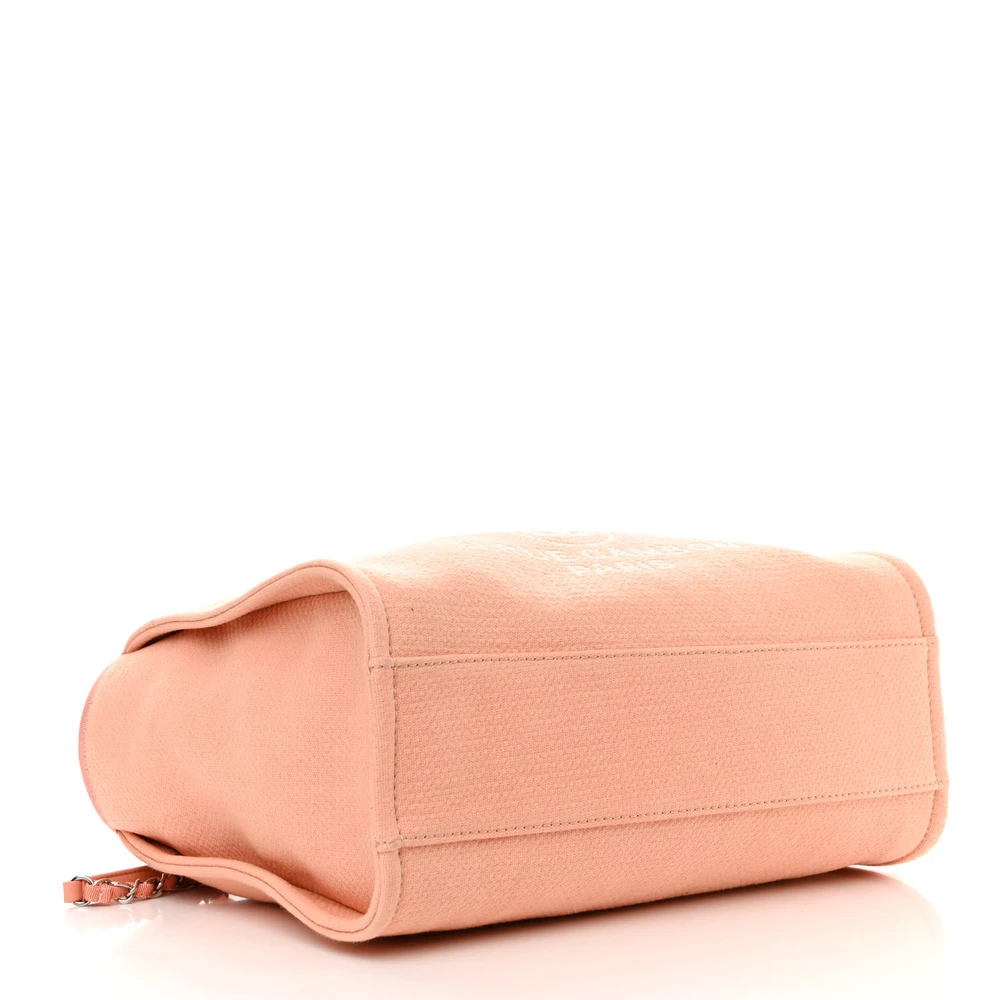 Lushentic Bag Deauville Tote Small - Light Orange & Silver Hardware - Image 6