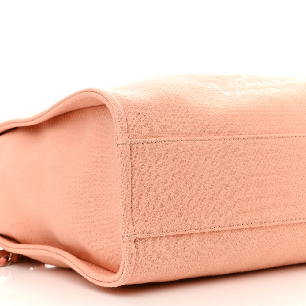 Lushentic Bag Deauville Tote Small - Light Orange & Silver Hardware - Image 5