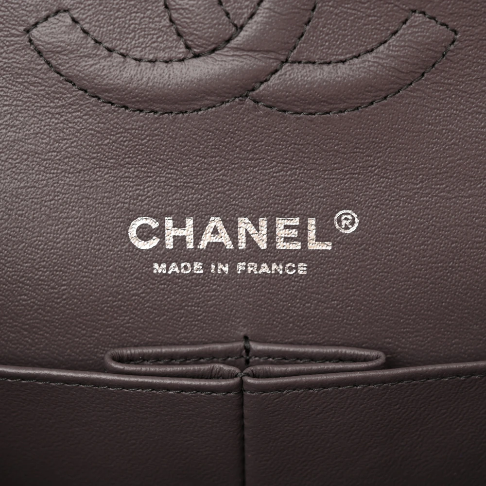 Lushentic Grade Replicas Double Flap in Metallic Purple Goatskin Leather - Image 2