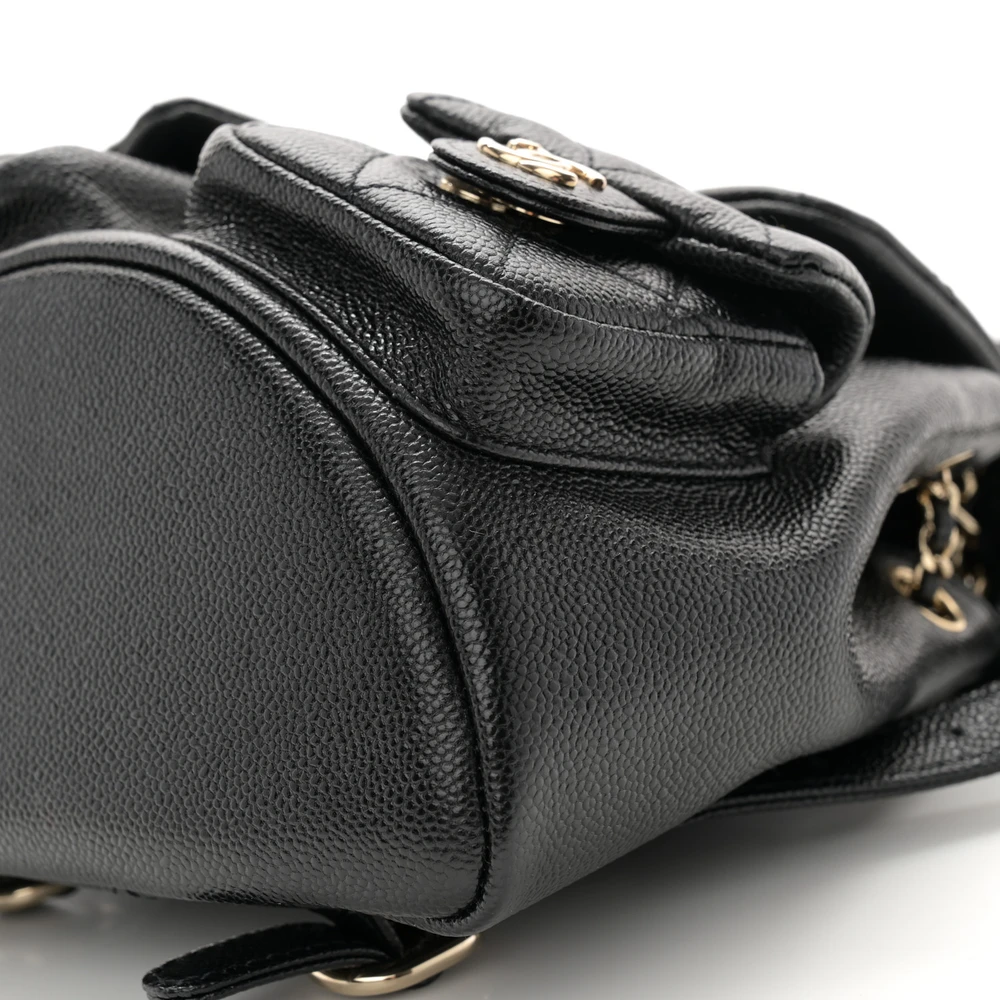Lushentic Replica Handbags: Duma Pockets Backpack in Black Caviar Leather - Image 5
