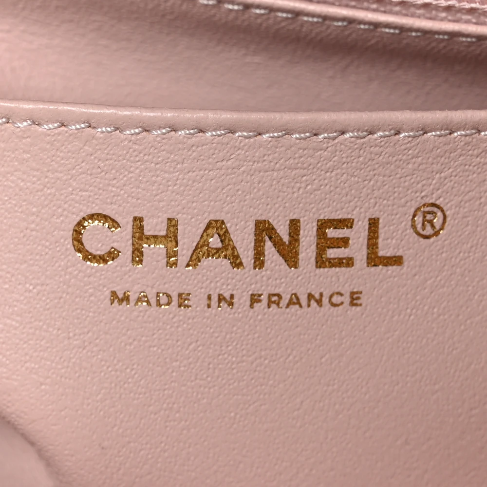 Lushentic Replica Flap Mini Rectangular in Light Pink Chevron - Image 2