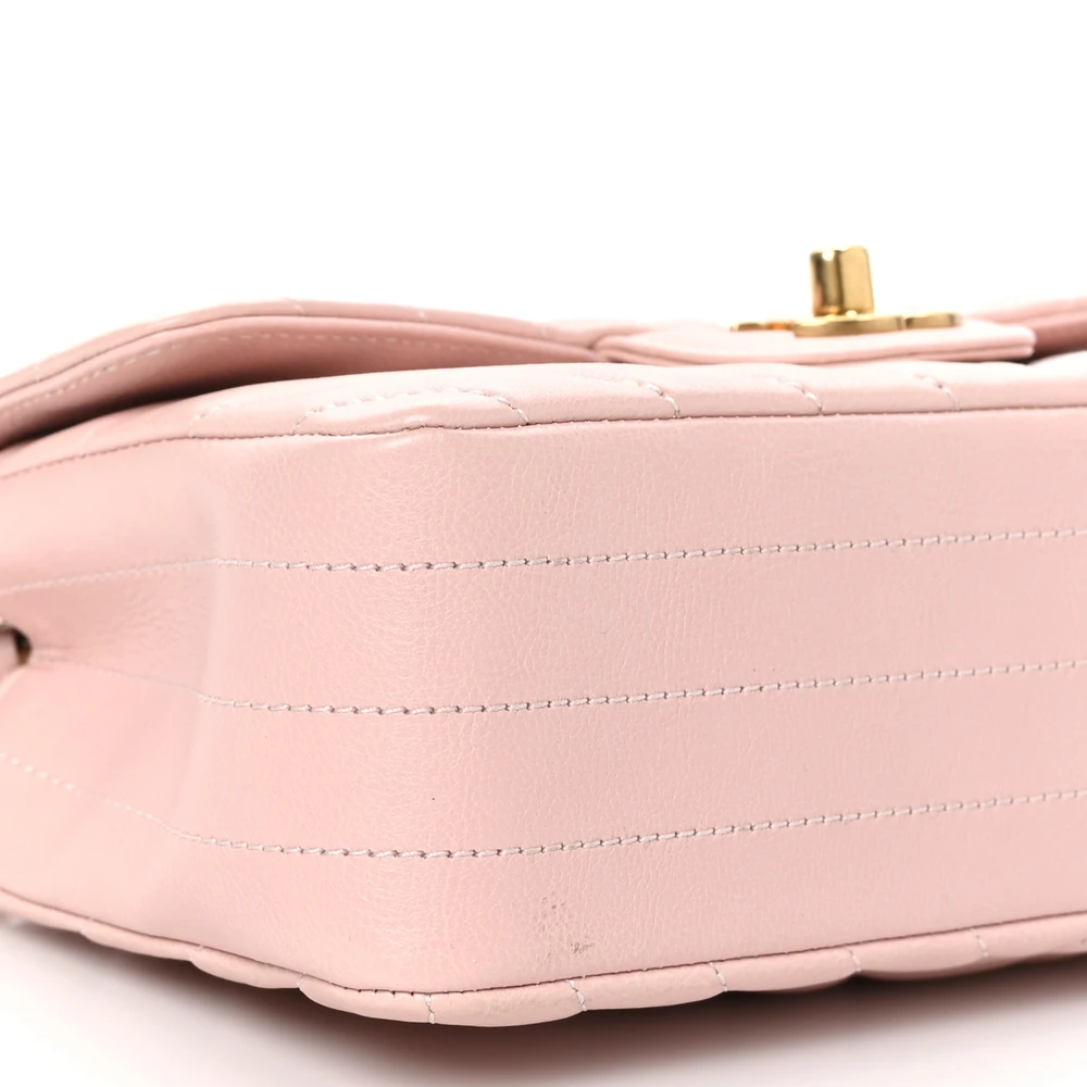 Lushentic Replica Flap Mini Rectangular in Light Pink Chevron - Image 4