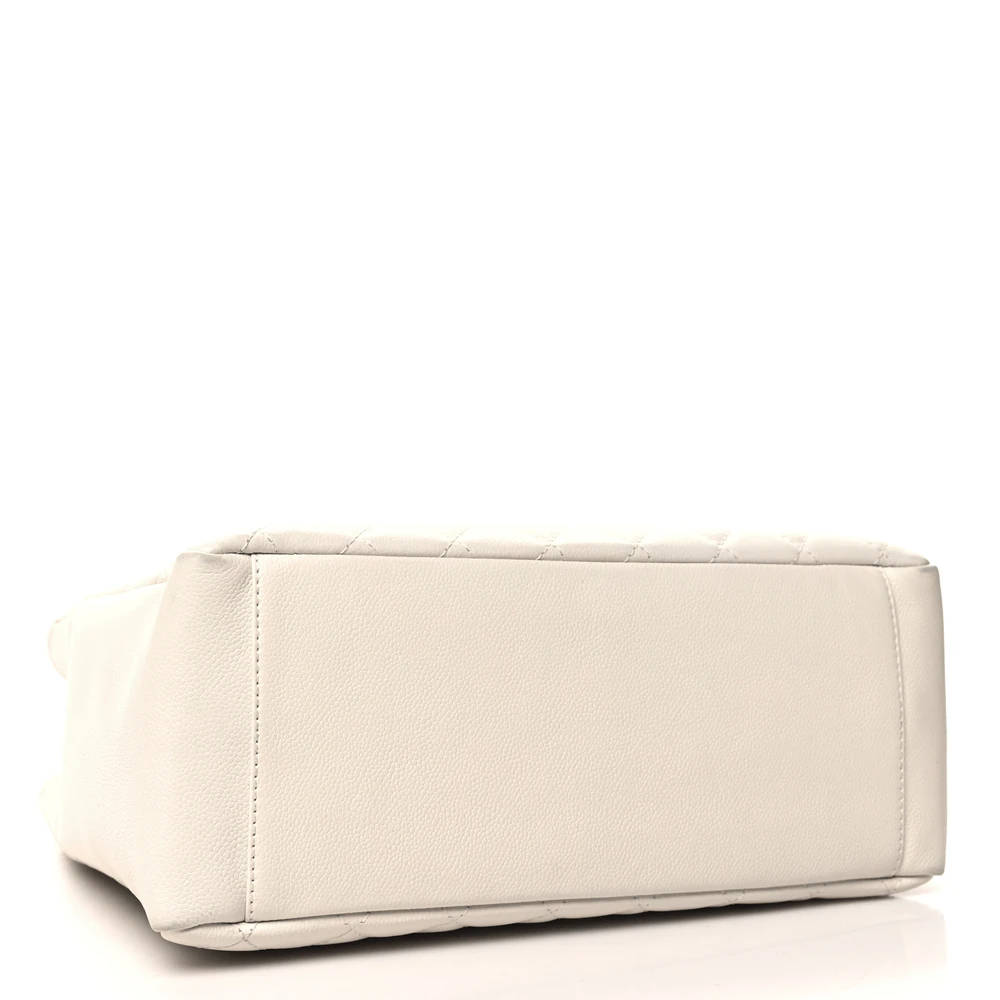 Lushentic Quality Grand Shopping Tote GST Large White Quilt - Image 6