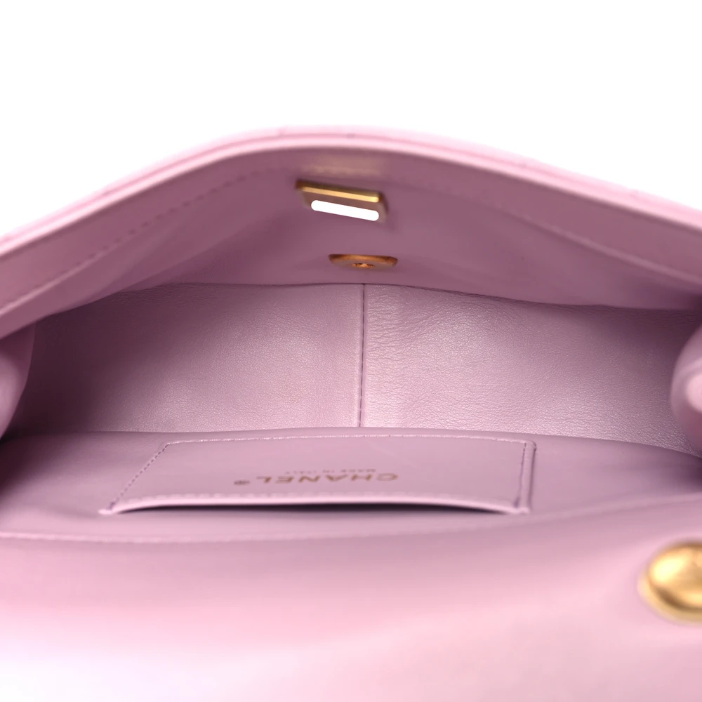 Buy Lushentic Grade Bags - Pearl Flap Small Lilac Quilted Lambskin - Image 6