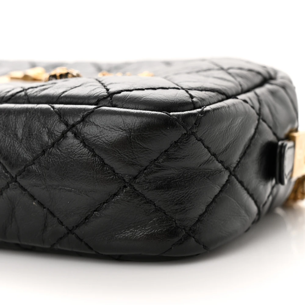 Lushentic Handbag Reissue Camera Case Mini Black Quilted Leather - Image 5
