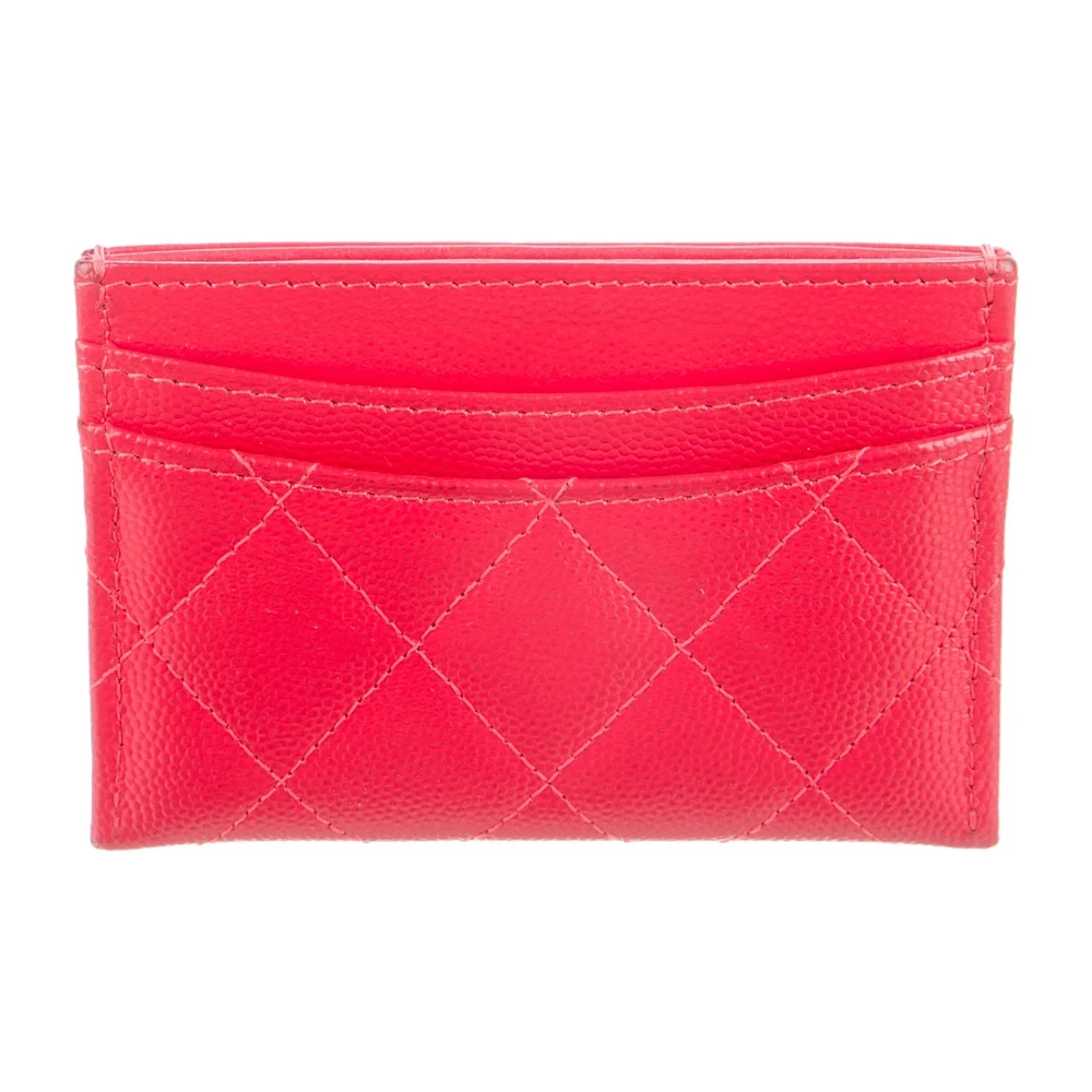 Lushentic Handbags - Small Classic Card Holder in Red Lambskin Leather - Image 2