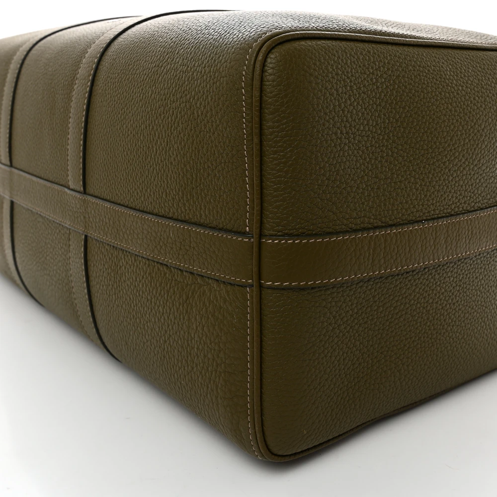 Lushentic Extra Large Bag - Green Calfskin with Silver Hardware - Image 4