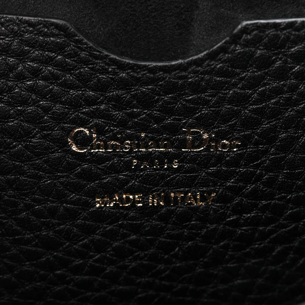 Lushentic Class Large Bobby Bag – Black Grained Calfskin Leather - Premium Alternative