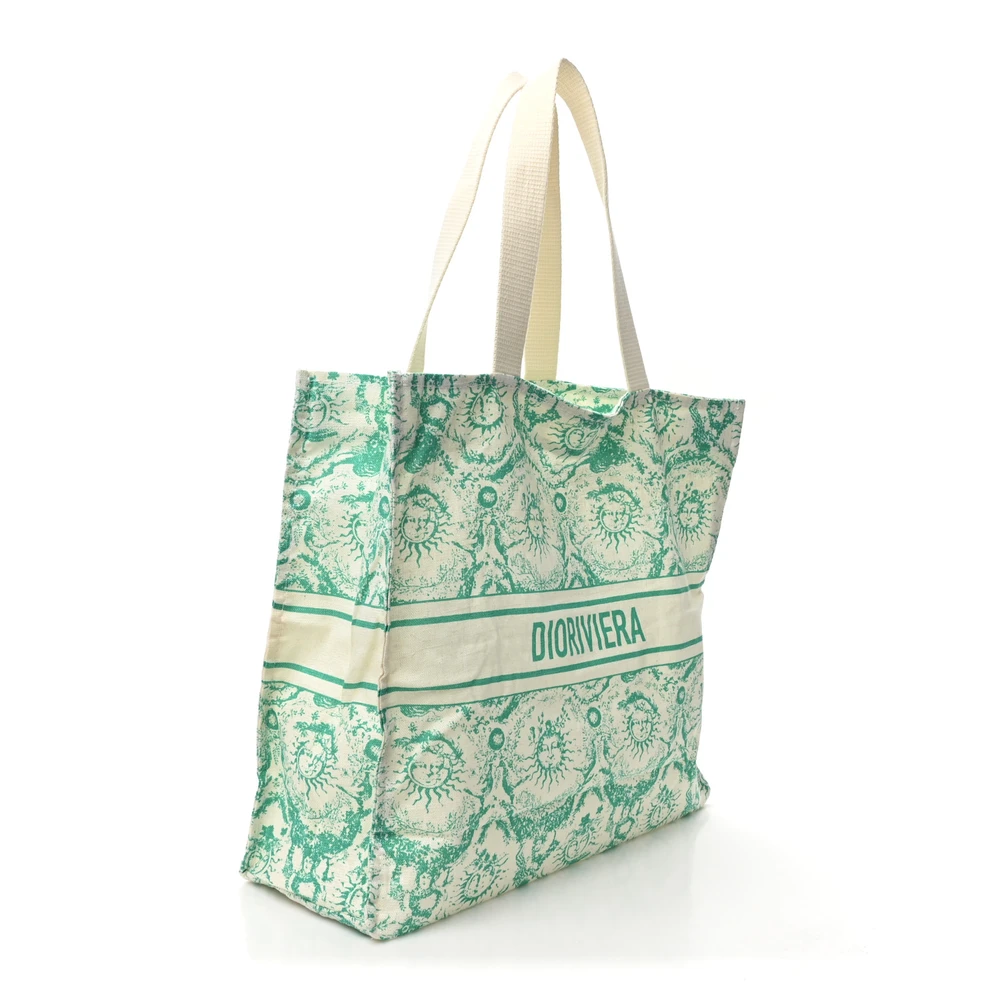 Lushentic Grade Designer Bags – Dioriviera Tote in Aquamarina Canvas - Premium Alternative Bag