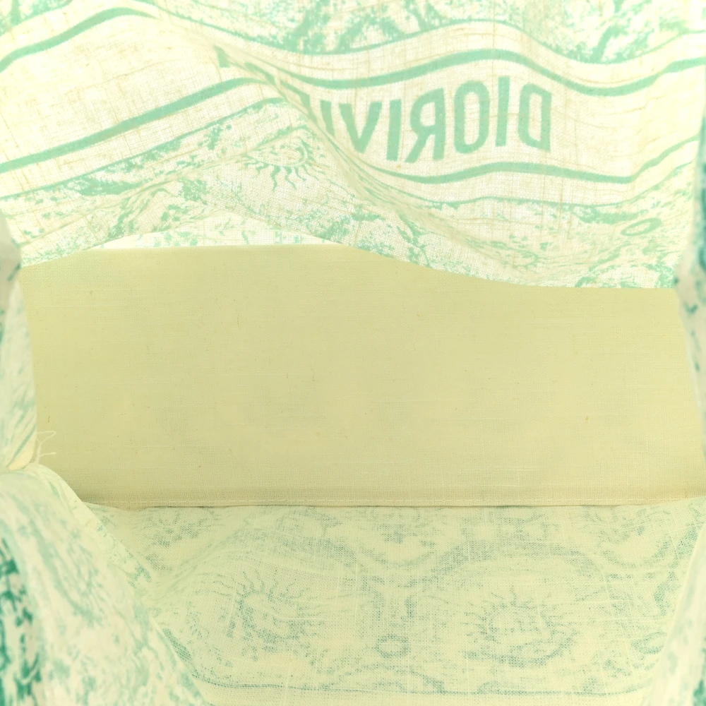 Lushentic Grade Designer Bags - Dioriviera Tote in Aquamarina Canvas - Image 6