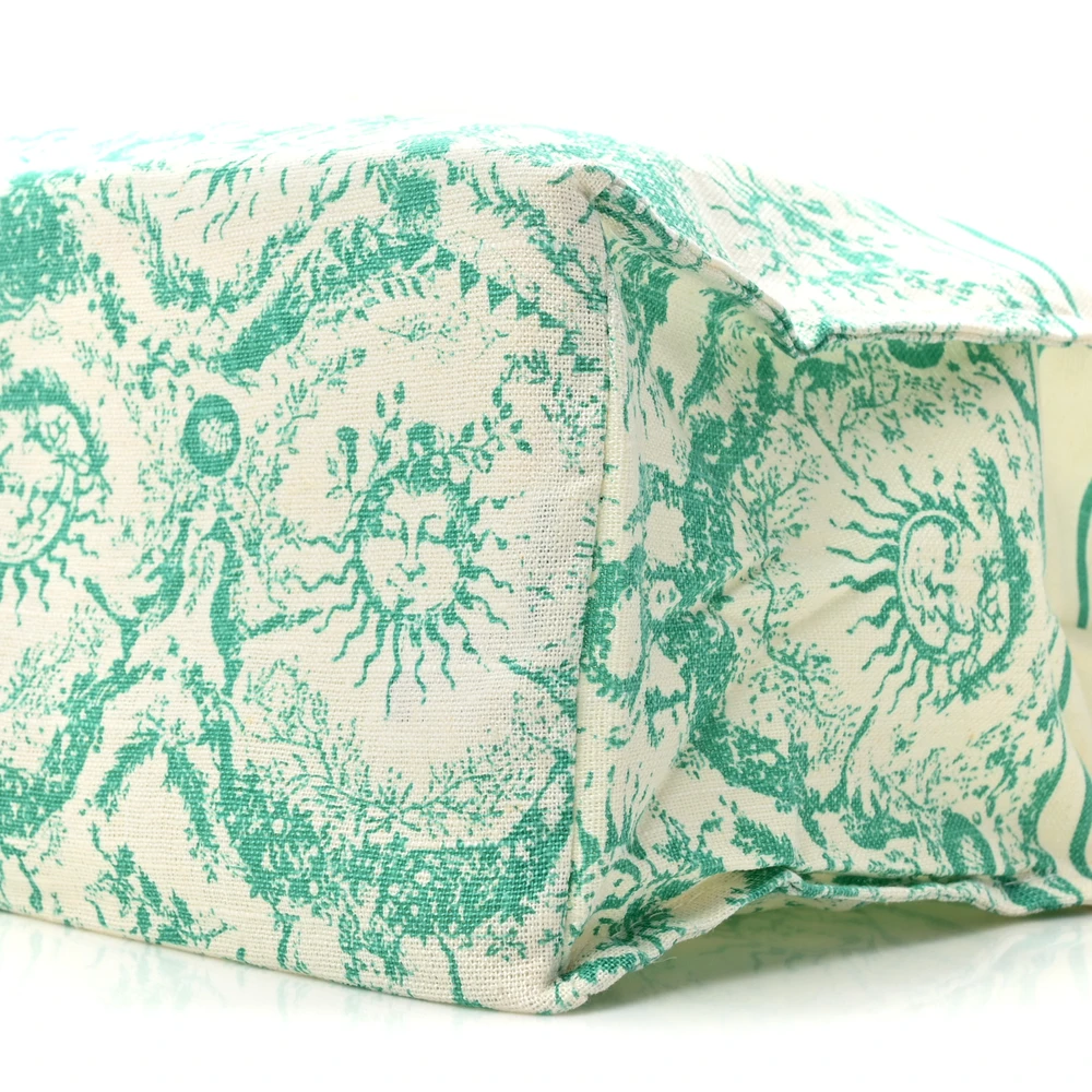 Lushentic Grade Designer Bags - Dioriviera Tote in Aquamarina Canvas - Image 4