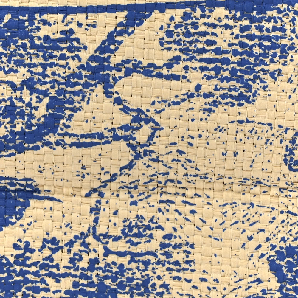 Lushentic Grade Bag: Large Dioriviera Blue Straw Tote - Premium Alternative Bag