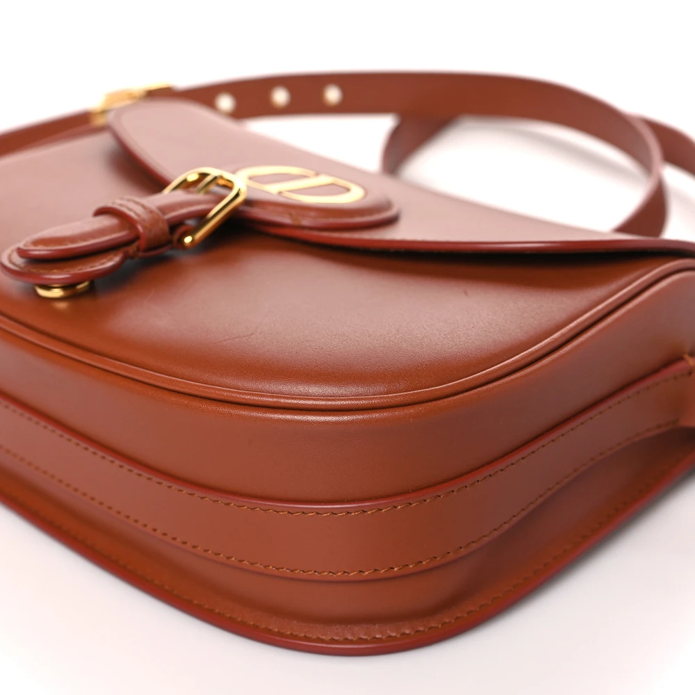 Lushentic Grade Medium Bobby Flap Bag – Dark Tan Box Calfskin Leather - Premium Alternative