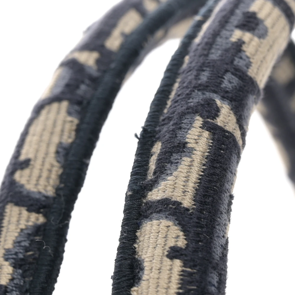 Lushentic Quality Handbags – Medium Book Tote Blue Multicolor Oblique Canvas - Premium Alternative