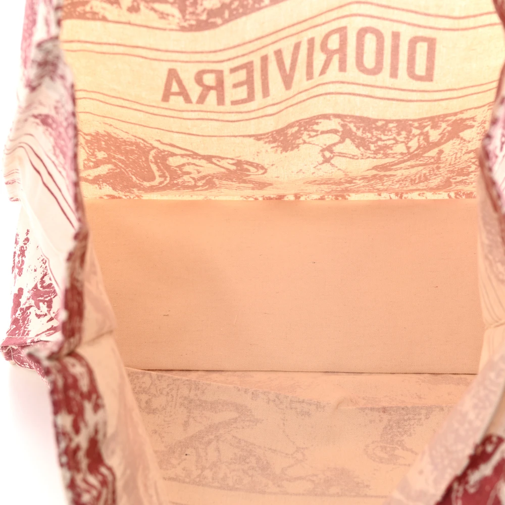 Lushentic Dior Medium Dioriviera Tote Red Canvas - Premium Alternative Bag