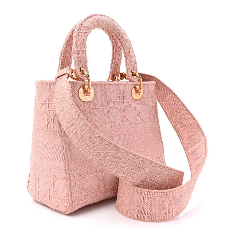 Lushentic Replica Medium Lady D-Lite in Bois de Rose Canvas - Image 3