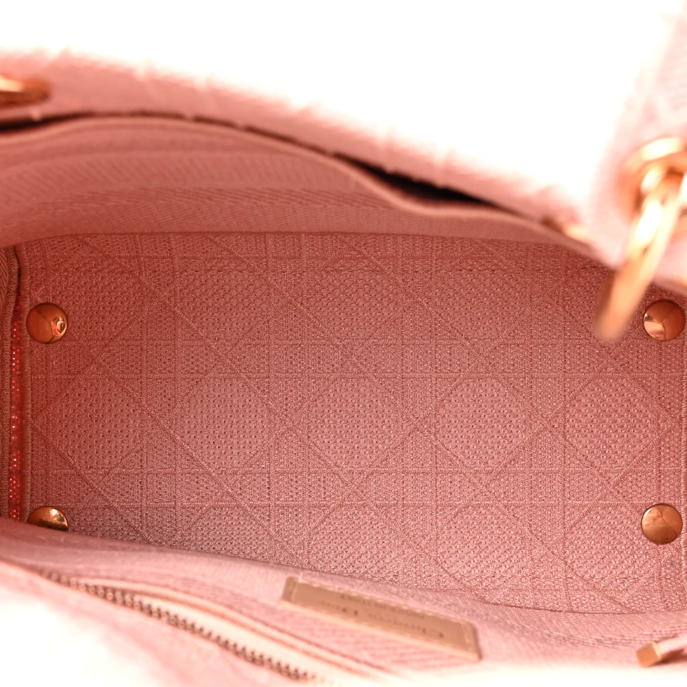 Lushentic Replica Medium Lady D-Lite in Bois de Rose Canvas - Image 7