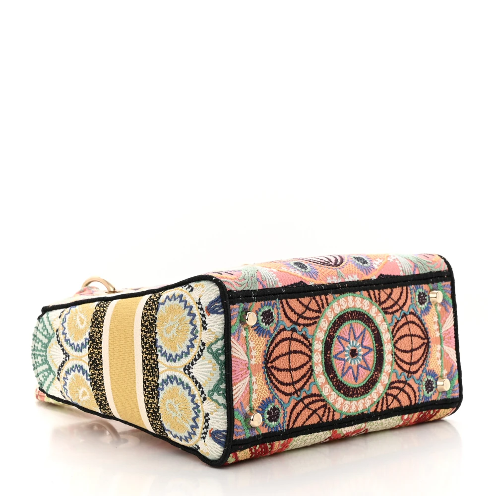 Lushentic Bags - Medium Lady D-Lite Multicolor Embroidered Canvas - Image 6