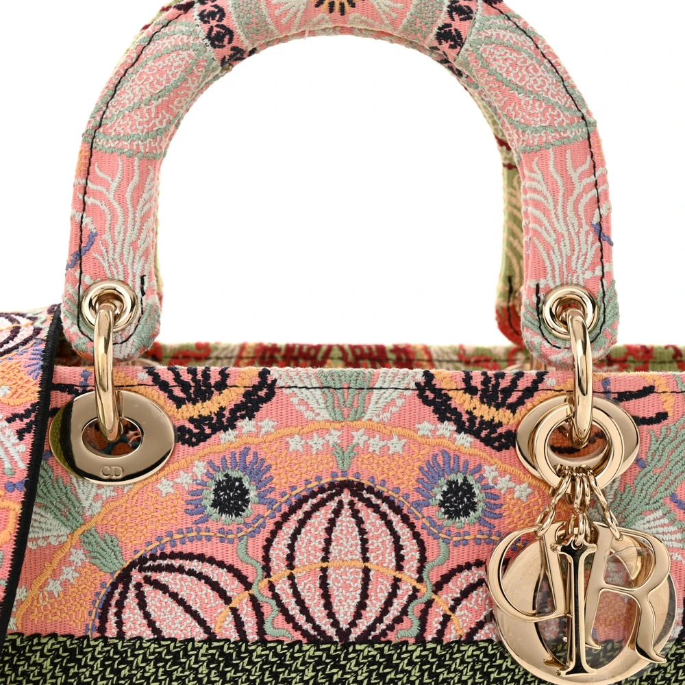 Lushentic Bags - Medium Lady D-Lite Multicolor Embroidered Canvas - Image 8