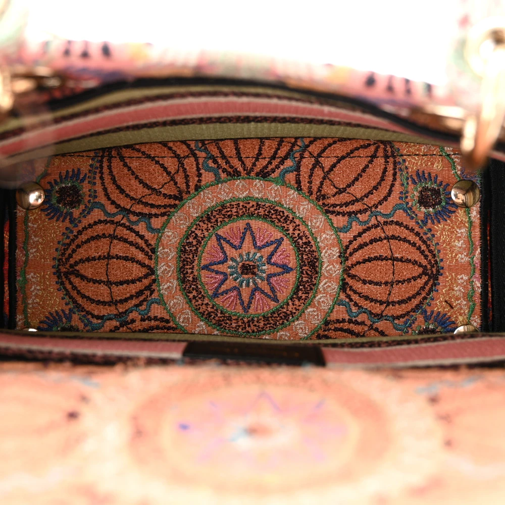 Lushentic Bags - Medium Lady D-Lite Multicolor Embroidered Canvas - Image 7