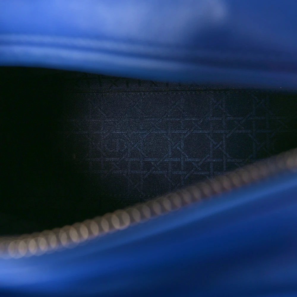 Lushentic Quality Medium Lady Dior Bag in Horizon Blue Leather - Image 7