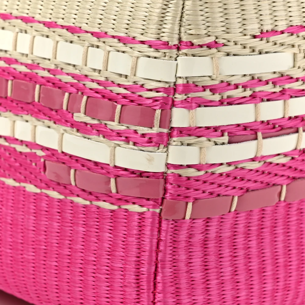 Lushentic Quality Handbags: Medium Lady Dior Bag in Raffia Nappa Leather - Image 8