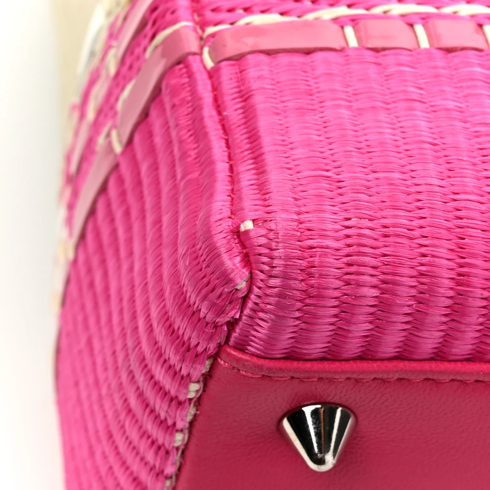 Lushentic Quality Handbags: Medium Lady Dior Bag in Raffia Nappa Leather - Image 9