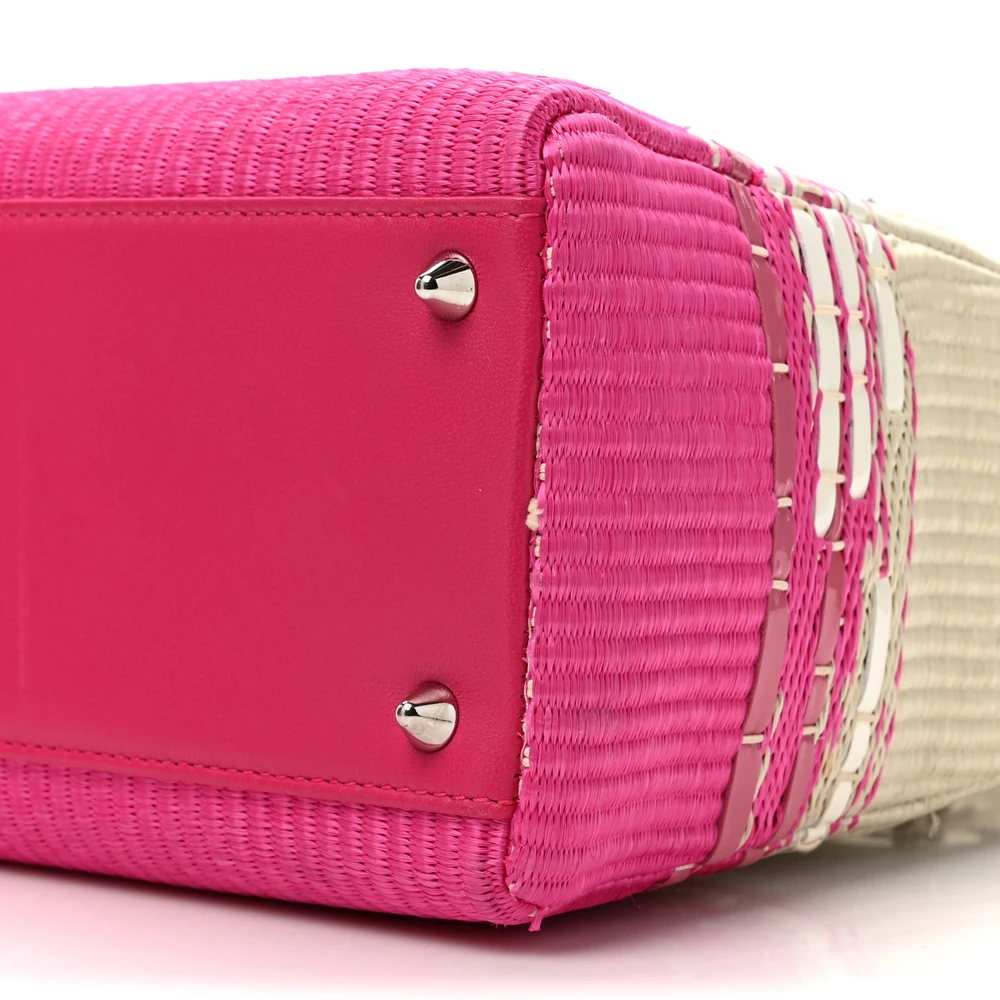 Lushentic Quality Handbags: Medium Lady Dior Bag in Raffia Nappa Leather - Image 5