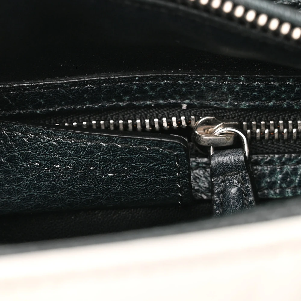 Lushentic Grade Designer Bags - Medium Lady Dior Green Floral Deerskin - Image 8