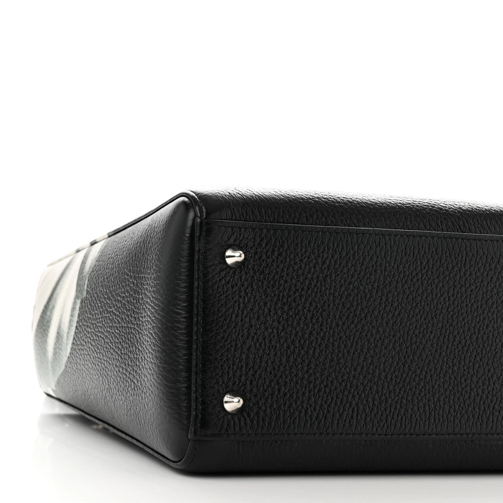 Lushentic Grade Designer Bags - Medium Lady Dior Green Floral Deerskin - Image 4