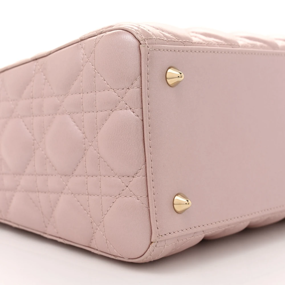 Lushentic Replicas Medium Lady Dior Lotus Pearly Cannage Lambskin Leather - Image 4