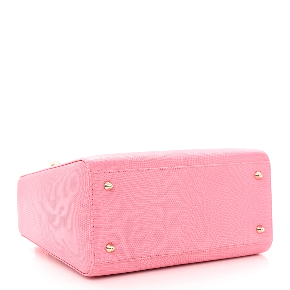 Lushentic Class Lady Dior in Pink Lizard Leather with Gold Hardware - Image 4