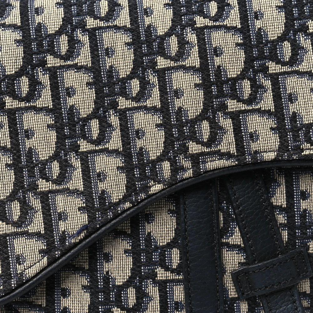 Buy Lushentic Grade Bags - Medium Men's Saddle Bag Blue Canvas - Image 8