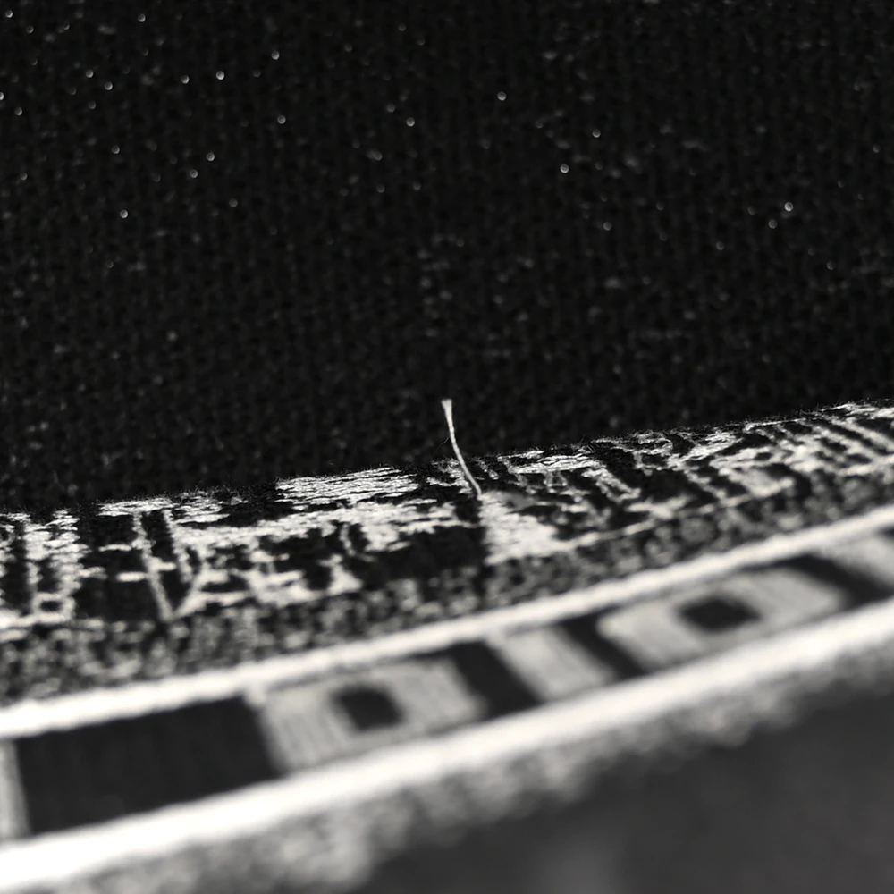 Lushentic Replicas: New York Book Tote in Black & White Canvas - Image 11